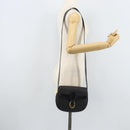 Christian Dior Trotter Canvas Shoulder Bag PVC Black Gold Auth ka3498A-22