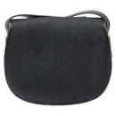 Christian Dior Trotter Canvas Shoulder Bag PVC Black Gold Auth ka3498A-3