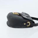 Christian Dior Trotter Canvas Shoulder Bag PVC Black Gold Auth ka3498A-4
