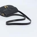 Christian Dior Trotter Canvas Shoulder Bag PVC Black Gold Auth ka3498A-7