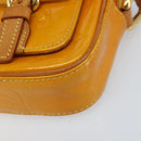 LOUIS VUITTON Monogram Vernis Christie PM Shoulder Bag Jaune M91110 Auth ka3499-14