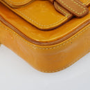 LOUIS VUITTON Monogram Vernis Christie PM Shoulder Bag Jaune M91110 Auth ka3499-15