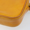 LOUIS VUITTON Monogram Vernis Christie PM Shoulder Bag Jaune M91110 Auth ka3499-16