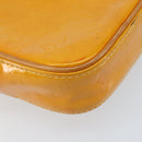 LOUIS VUITTON Monogram Vernis Christie PM Shoulder Bag Jaune M91110 Auth ka3499-17