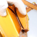 LOUIS VUITTON Monogram Vernis Christie PM Shoulder Bag Jaune M91110 Auth ka3499-23
