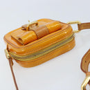 LOUIS VUITTON Monogram Vernis Christie PM Shoulder Bag Jaune M91110 Auth ka3499-6