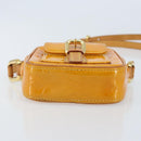 LOUIS VUITTON Monogram Vernis Christie PM Shoulder Bag Jaune M91110 Auth ka3499-5