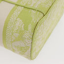 Christian Dior Toile d'Eau Vanity Bag Jacquard 2way Green Silver Auth ka3505M-14