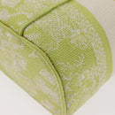 Christian Dior Toile d'Eau Vanity Bag Jacquard 2way Green Silver Auth ka3505M-15