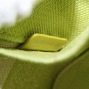 Christian Dior Toile d'Eau Vanity Bag Jacquard 2way Green Silver Auth ka3505M-23