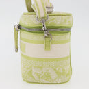 Christian Dior Toile d'Eau Vanity Bag Jacquard 2way Green Silver Auth ka3505M-4