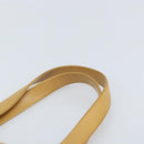 CHANEL Choco Bar Hand Bag Lamb Skin Beige Gold CC Auth ka3506-8