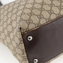 GUCCI GG Supreme Hand Bag PVC Beige Silver 131220 Auth ka3507-11