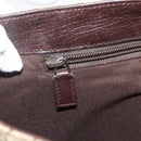 GUCCI GG Supreme Hand Bag PVC Beige Silver 131220 Auth ka3507-18