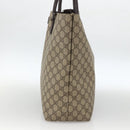 GUCCI GG Supreme Hand Bag PVC Beige Silver 131220 Auth ka3507-5