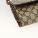 GUCCI GG Supreme Shoulder Bag PVC Beige Gold Auth ka3509-11