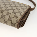 GUCCI GG Supreme Shoulder Bag PVC Beige Gold Auth ka3509-12