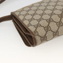 GUCCI GG Supreme Shoulder Bag PVC Beige Gold Auth ka3509-13