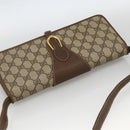 GUCCI GG Supreme Shoulder Bag PVC Beige Gold Auth ka3509-6