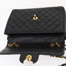 CHANEL Matelasse 30 Chain Shoulder Bag Caviar Skin Black Gold CC Auth ka350A-15