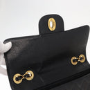 CHANEL Matelasse 30 Chain Shoulder Bag Caviar Skin Black Gold CC Auth ka350A-16