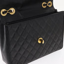 CHANEL Matelasse 30 Chain Shoulder Bag Caviar Skin Black Gold CC Auth ka350A-17