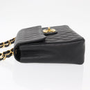 CHANEL Matelasse 30 Chain Shoulder Bag Caviar Skin Black Gold CC Auth ka350A-5