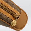GUCCI Micro GG Supreme Clutch Bag PVC Beige Gold Auth ka3514-12