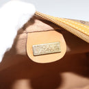 GUCCI Micro GG Supreme Clutch Bag PVC Beige Gold Auth ka3514-13