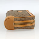 GUCCI Micro GG Supreme Clutch Bag PVC Beige Gold Auth ka3514-5