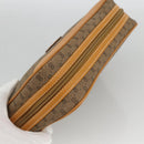 GUCCI Micro GG Supreme Clutch Bag PVC Beige Gold Auth ka3514-6