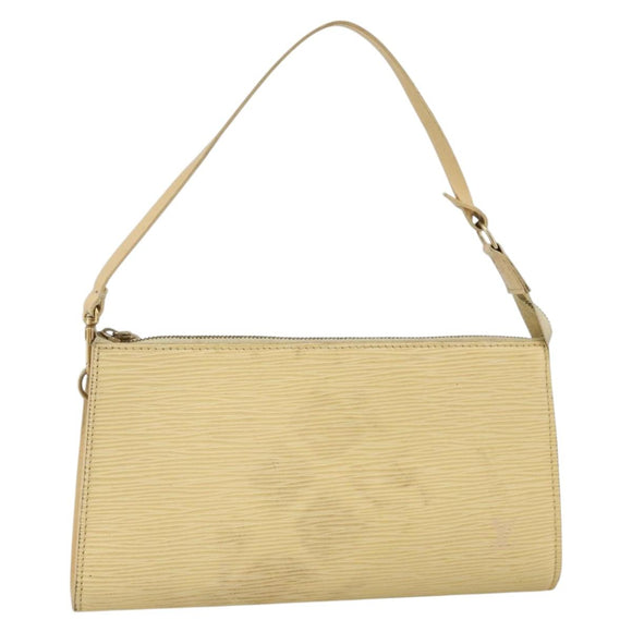 LOUIS VUITTON Epi Pochette Accessoires Pouch Vanilla M5294A LV Auth ka3515