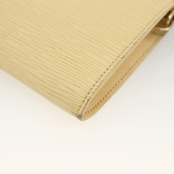 LOUIS VUITTON Epi Pochette Accessoires Pouch Vanilla M5294A LV Auth ka3515