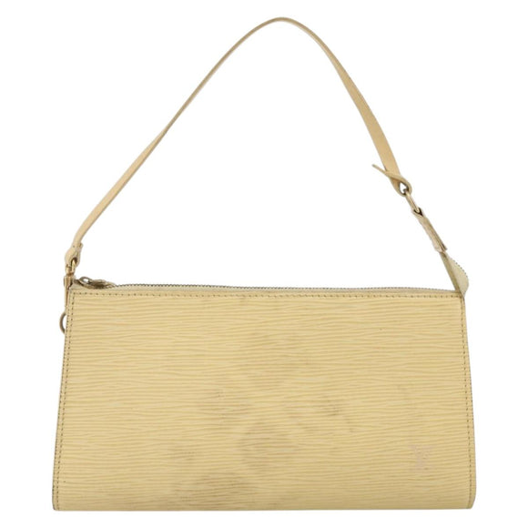LOUIS VUITTON Epi Pochette Accessoires Pouch Vanilla M5294A LV Auth ka3515