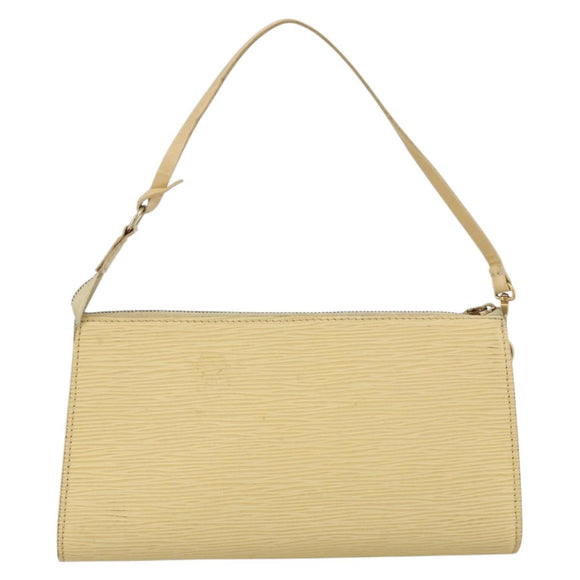 LOUIS VUITTON Epi Pochette Accessoires Pouch Vanilla M5294A LV Auth ka3515