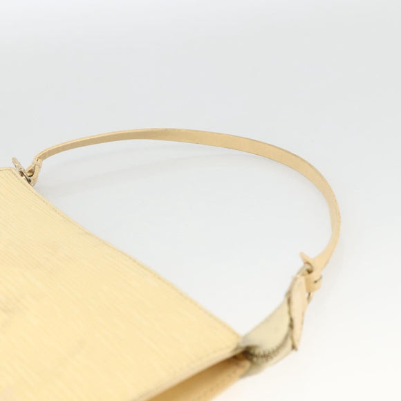 LOUIS VUITTON Epi Pochette Accessoires Pouch Vanilla M5294A LV Auth ka3515