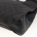 GUCCI GG Canvas Shoulder Bag Black 101971 Auth ka3517-15