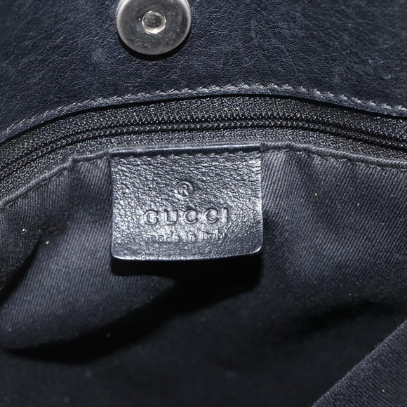 GUCCI GG Canvas Shoulder Bag Black 101971 Auth ka3517