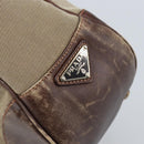 PRADA Shoulder Bag Canvas Beige Silver Auth ka3519-18
