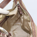 PRADA Shoulder Bag Canvas Beige Silver Auth ka3519-22