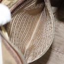 PRADA Shoulder Bag Canvas Beige Silver Auth ka3519-25
