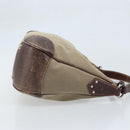 PRADA Shoulder Bag Canvas Beige Silver Auth ka3519-3