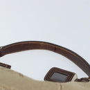 PRADA Shoulder Bag Canvas Beige Silver Auth ka3519-14