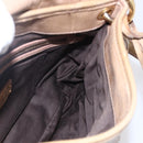 Miu Miu Matelasse Hand Bag Leather 2way Beige Gold Auth ka352-21