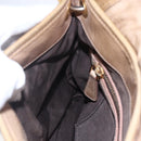 Miu Miu Matelasse Hand Bag Leather 2way Beige Gold Auth ka352-22