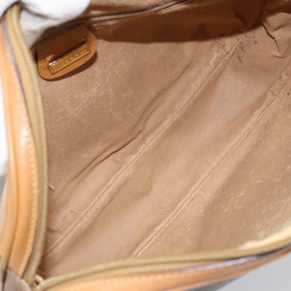 GUCCI Micro GG Supreme Shoulder Bag PVC Beige Gold 001 104 0558 Auth ka3520