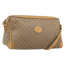 GUCCI Micro GG Supreme Shoulder Bag PVC Beige Gold Auth ka3521-1