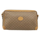 GUCCI Micro GG Supreme Shoulder Bag PVC Beige Gold Auth ka3521-2