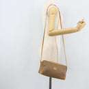 GUCCI Micro GG Supreme Shoulder Bag PVC Beige Gold Auth ka3521-23