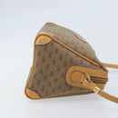 GUCCI Micro GG Supreme Shoulder Bag PVC Beige Gold Auth ka3521-4